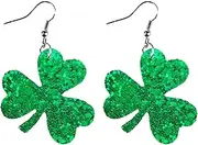 St Patricks Day Earrings for Women Green Sequin Shamrock Earrings Irish Holiday Earrings St Patrick's Day Earrings Saint Patricks Day Earrings Accessories Shirt Outfits for Women