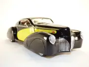 LINCOLN ZEPHYR Custom Street Rod noir & jaune 1/24