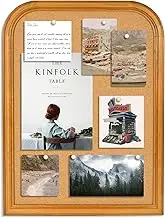 Cork Board for Walls, 23.6x17.7 inches Bulletin Board with Frame, Decorative Hanging Pin Board Vision Board Message Board for Office School Home Decor(2R&2S,4560,1p)