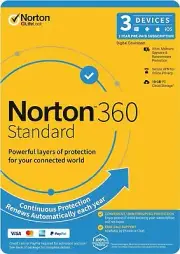 Norton 360 Security STANDARD PREMIUM 2024 1 2 3 Devices Windows Mac IOS Android