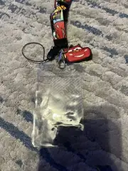 NEW Pixar Cars Lightning McQueen Lanyard badge ID Card holder Disney