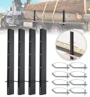 Heavy-Duty C Channel Pipe Stake with Anti-Loss Cord, Adjustable 30" Trailer S...