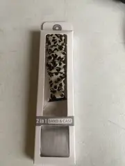 baozai Compatible with Scrunchie Apple Watch Band 40mm SE/Series 6, Cute Leopard