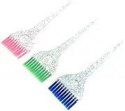 Happyyami 3pcs Hair Coloring Brush Kit Tinting Brush Hair Styling Tools for Home Salon