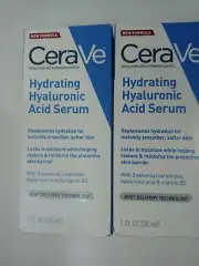 CERAVE Hydrating Hyaluronic Acid Serum Face 1.fl oz w/ MVE tech ( 2pk bundle)