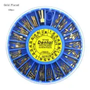 120Pc Dental Assorted Conical Screw Posts Kits Refills 24K Gold Plated Nordin