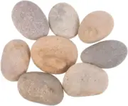 WOONEKY 8Pcs Craft Rocks Smooth Rocks Gravel Decor Unpolished Stones Pebble R...