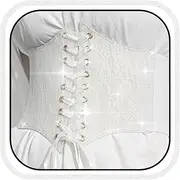 [Bodiy] Women Lace Corset Belts Elastic Cinch Belt Tied Waspie Wide Waist Bustiers for Dress