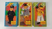 3X Wood Puzzle Falcon Fun Folk 8 Piece Policeman Postman Ladies Vintage New Rare