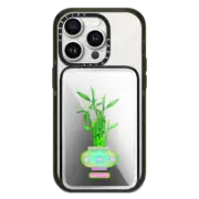 PowerThru Power Bank Mirror Slim Power Bank MagSafe Compatible lucky Bamboo