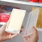 Sleek Cheese Storage Box with Self Contained Slicer Efficient and Hygienic