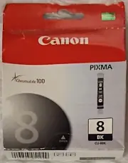 Canon CLI-8BK (0620B002) Black Ink Cartridge ChromaLife 100 Sealed