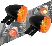 Motorcycle Rear Turn Signals Indicators LED Brake Lights Aluminum Compatible with Harley Sportster 883 Iron XL1200 48 Super Low 1992-2023(Turn Signals Light A)