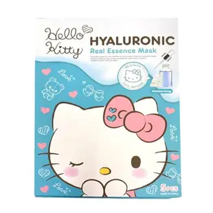 小禮堂 Hello Kitty 玻尿酸保濕面膜組 5入 (少女日用品特輯)