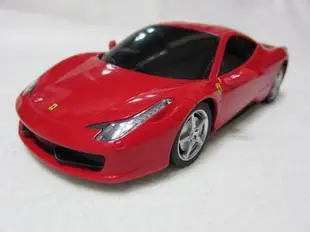 【KENTIM 玩具城】1:24(1/24)全新原裝法拉利FERRARI 458 ITALIA紅色原廠授權RASTAR遙控車