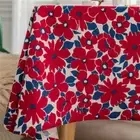 Christmas Tablecloth Print Cotton Linen Table Cloth Cover Rectangle Home Decor