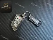 M50d Genuine Carbon Fiber Keyring Key Fob Cover For BMW X5 X6 X7 M50d Exclusive