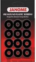 Janome Pre-wound Plastic Bobbins - Black