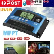 30-100A MPPT Solar Panel Regulator Charge Controller 12V/24V Auto Focus Tracking