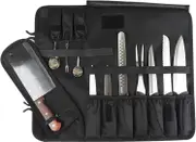 Chef Knife Bag(8+ Slots) Roll Up Knife Bag Pouch for Kitchen Utility Tool and Travel Storage(Pouch Only)