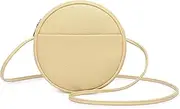 Round Crossbody Wallet, Fashion Circle Crossbody Purse Clutch Handbag-YONBEN