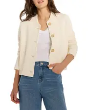 Nic+Zoe Knit Bomber Jacket