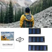 8W/10W/12W/14W Solar Panel Charger USB Output 5V Waterproof Power Bank Portable