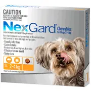 Nexgard Very Small Dogs Tasty Chews Tick & Flea Treatment 2-4kg - 2 Sizes