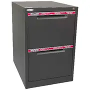Steelco 2 Drawer Filing Cabinet Graphite Ripple