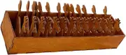 DOITOOL Organize Your Craft 15pcs Wooden Deer Spool Set Yarn Holders for Ribbon Thread Spool Tool Included for Sewing Weaving