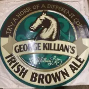 George Killians Irish Brown Ale Logo 1995 Metal Sign 17.5"