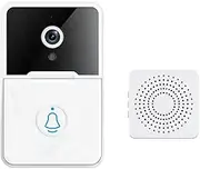Eacam Wireless Video Doorbell Camera Visual Smart Doorbell with Motion Detection Night Vision 2-Way Audio Real-Time Monitoring AAA Batteries Powered