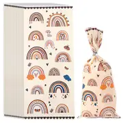 100 Pack Rainbow Pattern Ba Pack Bag, Festival Rats