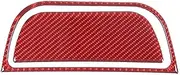 for Freelander 2 LR2 2007-2012 Carbon Fiber Car Rear Air Outlet Storage Cover Trim Sticker Interior Accessories Trim Interior (Color : Red, Size : 1)