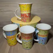 Maxwell & Williams SPRINGTIME 4 Collector Colorful Mugs Boxed Dishwasher/Micro
