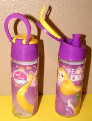 TANGLED PRINCESS RAPUNZEL 2 PACK JUMPING BEANS WATER BOTTLE 18 ONZ BPA FREE DISN