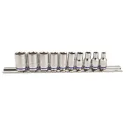 Kincrome 1/4" Metric Rail Socket Set - 10 Piece