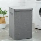 Large Laundry Basket With Lid Washing Clothes Storage Box Basket Bin Hamper