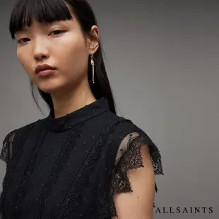 【ALLSAINTS】FREYA 蕾絲微透光中長版洋裝 WD191Z(舒適版型)