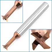 6mm Carbide Dovetail 45Degree 4 Flute End Mill HRC58 CNC Milling Cutter Bit Tool