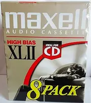 MAXELL XLII Audio Cassettes - 8 Pack -90 Minute- High Bias