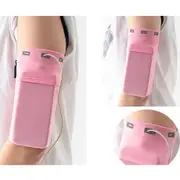 Running Phone Arm Bag Universal Breathable Sports Accessories Armband-Pink