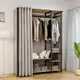 組裝式衣櫃 簡便衣櫥 組裝衣櫥 簡易衣櫃公寓出租房家用經濟型組裝鋼架收納簡約開放式布衣櫃衣櫥