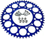 QSTDGVPW Rear Sprocket Replacing Sturdy Premium Accessories Repair Part Easy to Install for Yz 250 Wr 426F Wr 450F Yz 125 Yz450F, Blue 52T