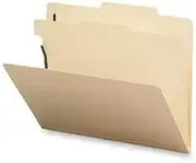 Business Source 4-Part Manila Classification Document File Paper Folders