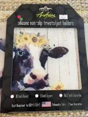 Andrea’s Silicone Casserole Trivet Cow Themed Kitchen Use