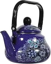 Zerodeko Enamel Kettle Hot Water Kettle Tea Kettle Tea Pitcher Teakettle Enamel Coffee Kettle Portable Coffee Kettle Tea Pots for Stove Top Hot Tea Pot Induction Cooker Color Box