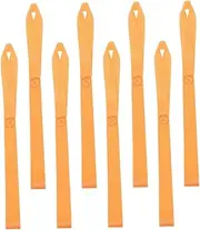 AKOOSY Tie Down Straps 8 Pack Nylon Soft Loop Passenger Cargo Luggage Bungee Self Retracting Towing Short Securing Heavy Duty Sturdy Straps for ATV Motorcycle Outdoor
