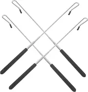 PHENOFICE 4pcs Adjustable Puppet Control Sticks Extendable Metal Hand Rods for Sturdy Puppet Accessories