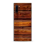 Skins Decal Wrap for Samsung Note 10 Plus Red Deep Mahogany Wood Pattern